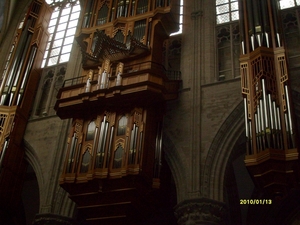 het orgel in de kathedraal