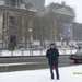 Giuseppe voor het oude justitiepaleis in Brussel