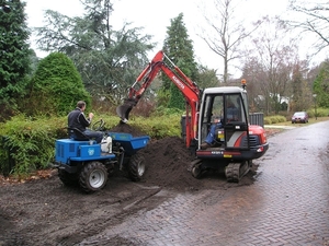 Graafmachine te HUUR 30   met operator grondwerken