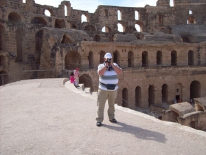 Bij het coloseum in Eljem