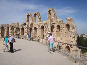 Bij het coloseum in Eljem