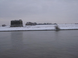 Boorden van de rijn.