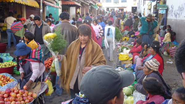 Cusco markt in San Pedro
