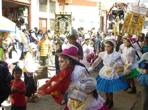 optocht in Urubamba