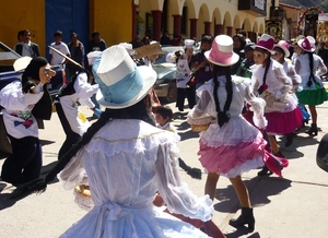 optocht in Urubamba