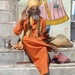 harekrishna voor de tempel van udaipur