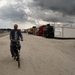 Hidde blijft maar fietsen