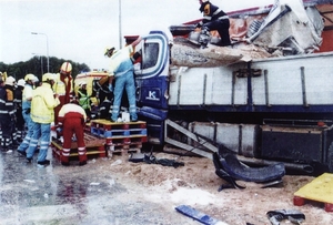 Ongeval bij Zuidhorn