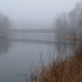 Maria-Hendrika park deels in de mist.