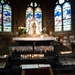 Het mooie interieur v/h kerkje.