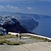 al wandelend van de hoofdstad FIRA tot OIA langs de kraterwand