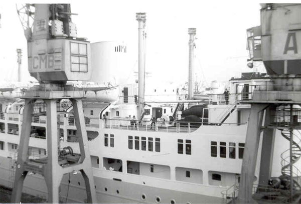 Vertrek Leopoldville kaai 214 Zeestation Aug 1966 N°3