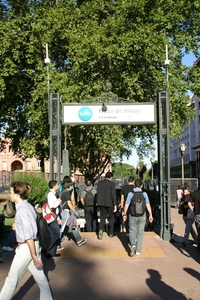 Ingang metrostation plaza de Mayo