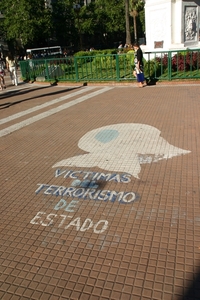 Plaza de Mayo waar dolle moeders samenkomen voor stilprotest