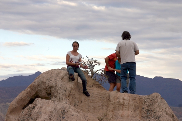 Hoog en droog genieten van het landschap