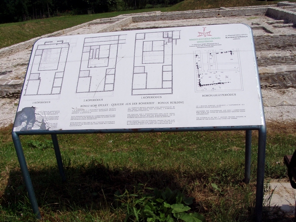 Hongarije 2007 plattegrond Romeins gebouw