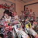 Allen samem op hunne bike