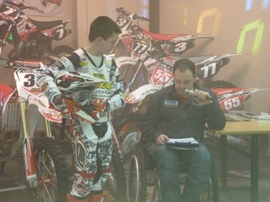 Bryan Engelen van het fun mx team