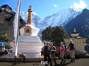 De stupa van Tengboche (3860m)