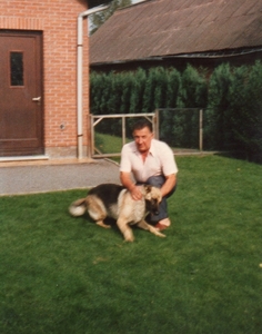 pa en zijn hond