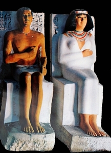 B  Egyptisch museum     Rahotep en Nefertiti