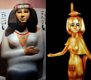 B  Egyptisch museum   Prinses Nefertiti en Godin Selket