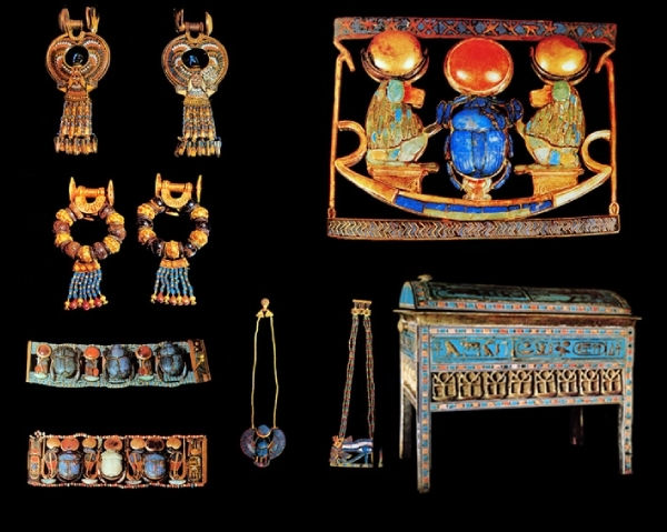 B  Egyptisch museum  Toetanchamon juwelen