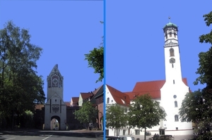 e  bis  Memmingen Kreuzherrkirche en poort