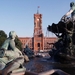 c17 Berliner Rotes Rathaus en Neptunusbrunnen