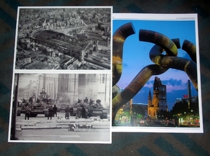 g912  het vernielde Berlijn na de oorlog en Berlin monument