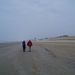 op het strand