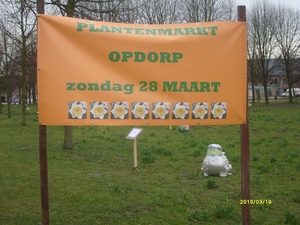 ZONDAG 28 MAART: PLANTENMARKT IN OPDORP