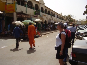 op weg naar Albert markt Banjul