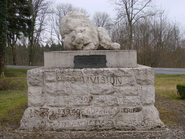 Verdun, le lion bless