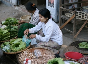 Oud Bagan : de markt
