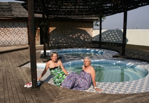 In de hot springs !