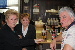 Freddy, Jacqueline en Anita kwamen eens kijken.