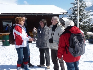 Ingrid met Piet, Gretl (mentor),Rik en Ria