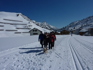 genietend van het landschap, de rust en de sneeuw