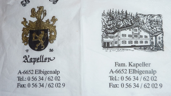 ons verblijf bij Franz Kapeller