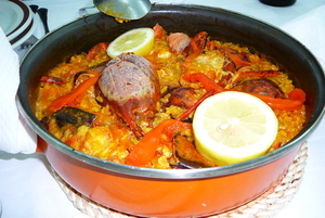 paella de Bogavante in Bayona