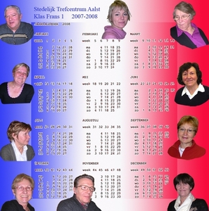 Vlag -kalender2008 Klas Frans 2007-2008  