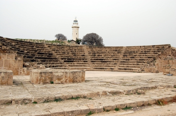 43 Phaphos - archeologische site - asclepion en Odeon met vuurtor