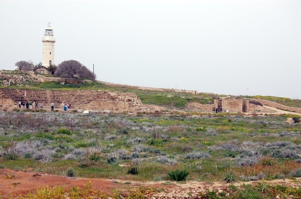 45 Phaphos - archeologische site - asclepion en Odeon met vuurtor