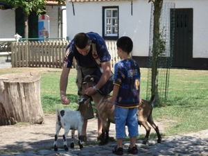 Michael, John & geitjes