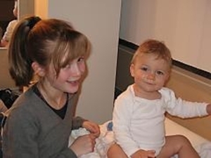 Kobe met nichtje