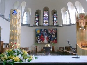 in de kerk van Geluveld