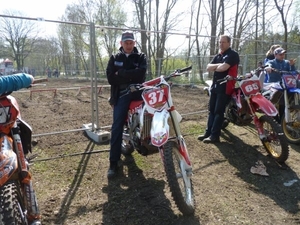 Even opstellen in het gesloten park