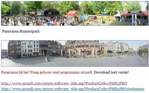 Panorama maken met Programma van Arcsoft