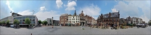 Panorama bij Waaggebouw Nijmegen.